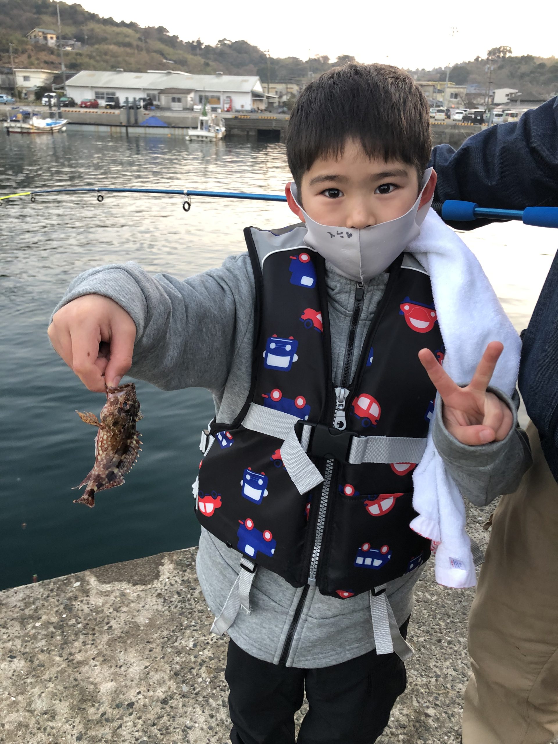 寒さの中の釣り