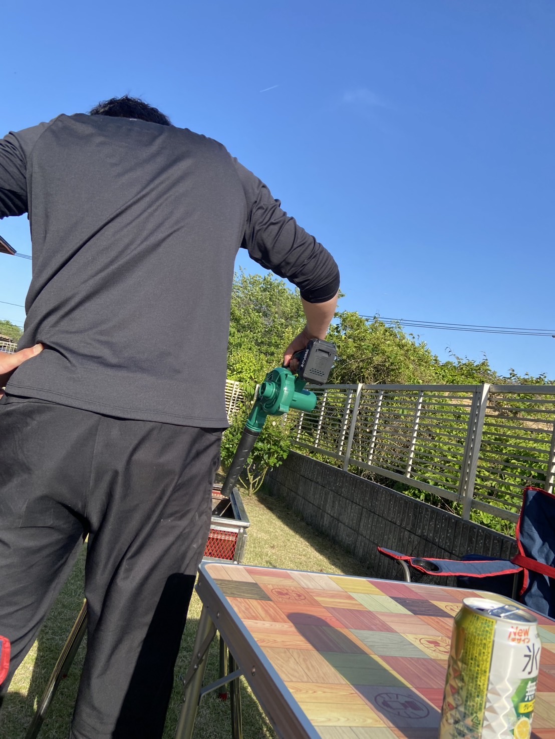 BBQからのピザ