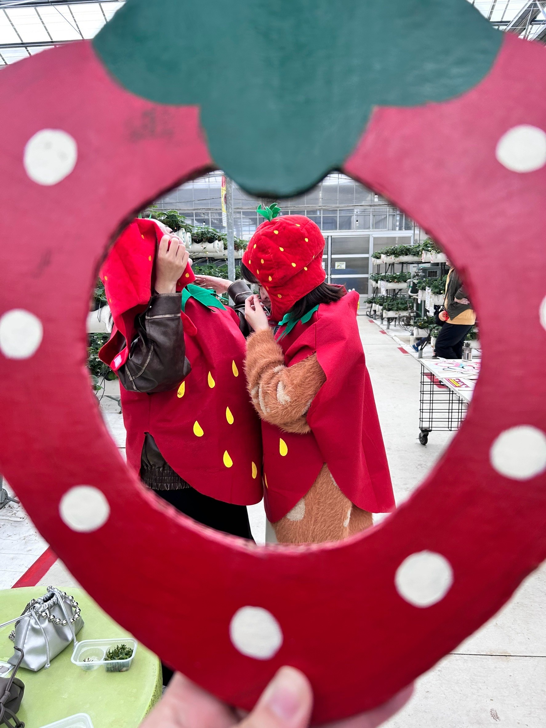 友人といちご狩り🍓